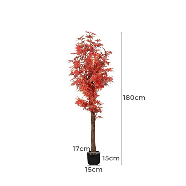 Lambu Artificial Plants Tree Garden Indoor Outdoor Fake Home Decor Maple 180cm Carousel 2