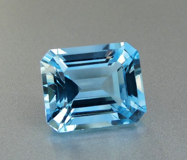 $1RE 14.73CT Buy Now $2150 BEAUTIFUL HUGE NATURAL SWISS BLUE OCTAGON TOPAZ Carousel 1