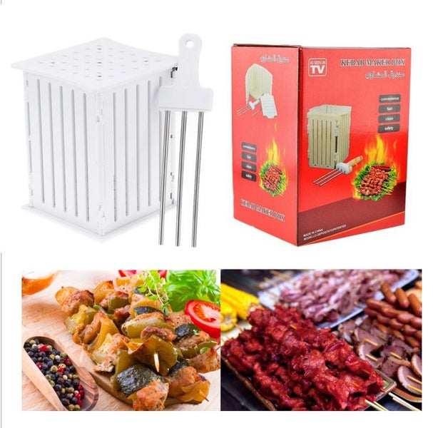 BBQ Shesh Kebab Meat Chicken Maker Box Carousel 1
