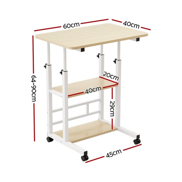 Laptop Desk Height Adjustable Mobile Workstation Computer Desks 60Cm Carousel 2