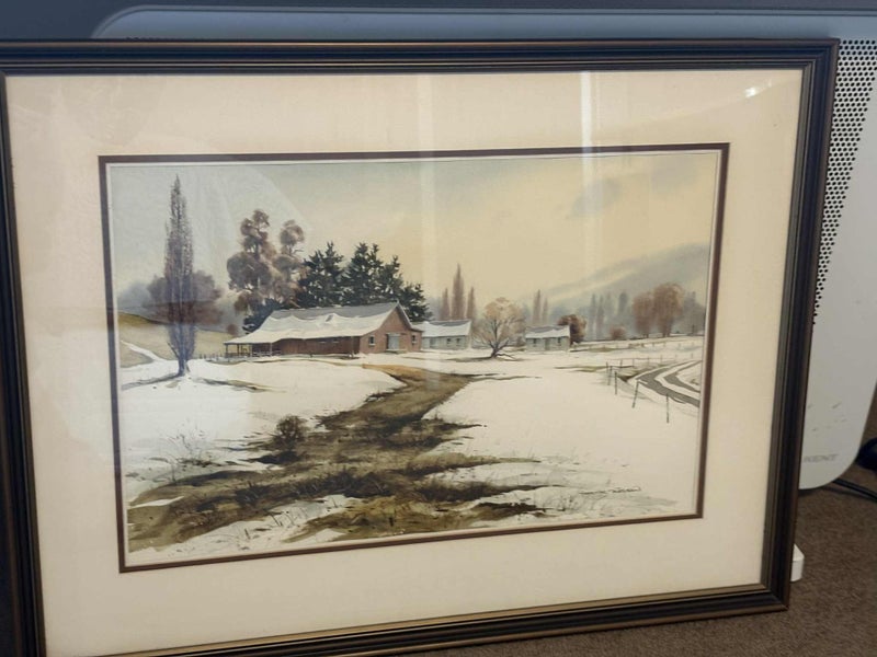 Garrick Treamain original water colour painting Carousel 1