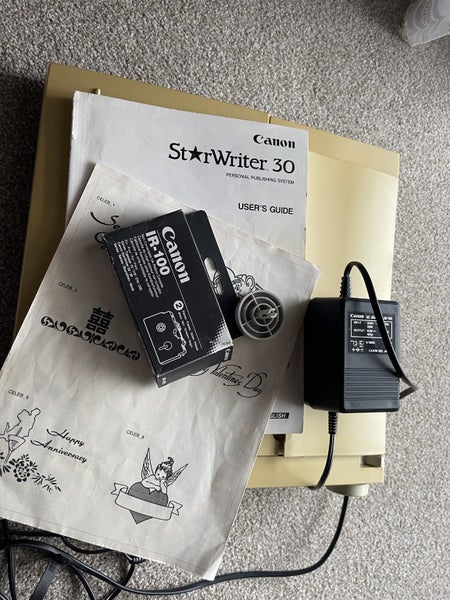 Canon Starwriter 30 Word Processor Carousel 1