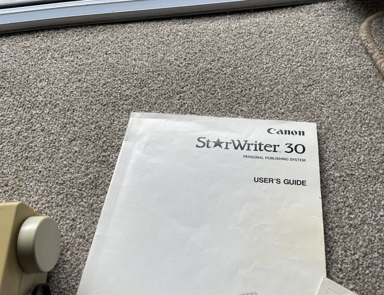 Canon Starwriter 30 Word Processor Carousel 6