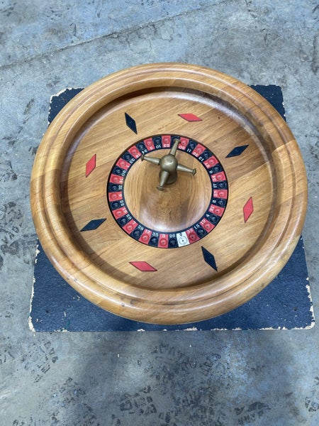 Roulette wheel solid rimu Carousel 4
