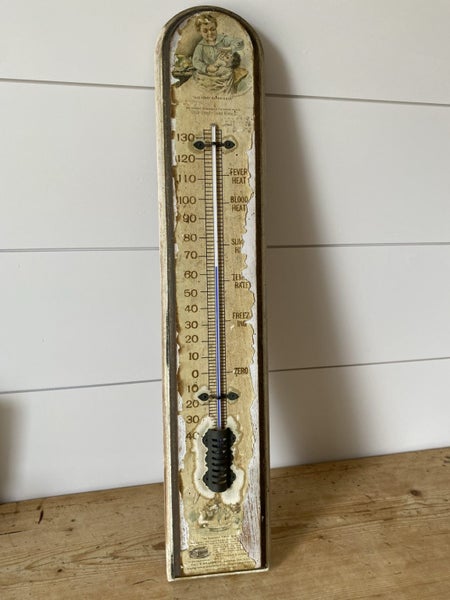 Circa 1880’s - RARE JB Williams & Co Yankee Shaving Soap Thermometer. Carousel 1