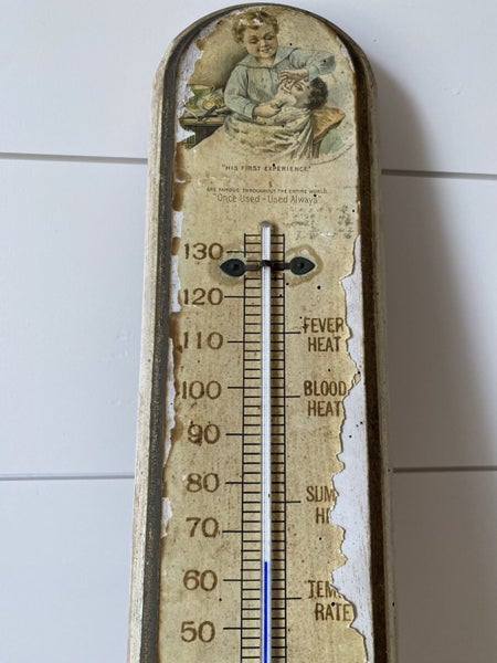 Circa 1880’s - RARE JB Williams & Co Yankee Shaving Soap Thermometer. Carousel 2