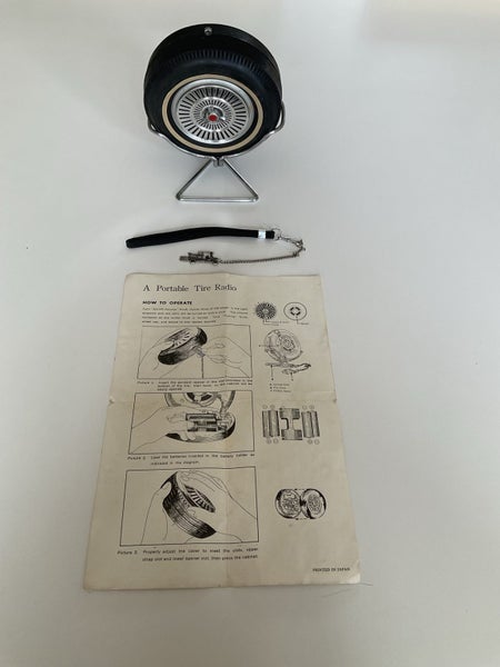 Retro car tyre transistor radio, never used Carousel 2