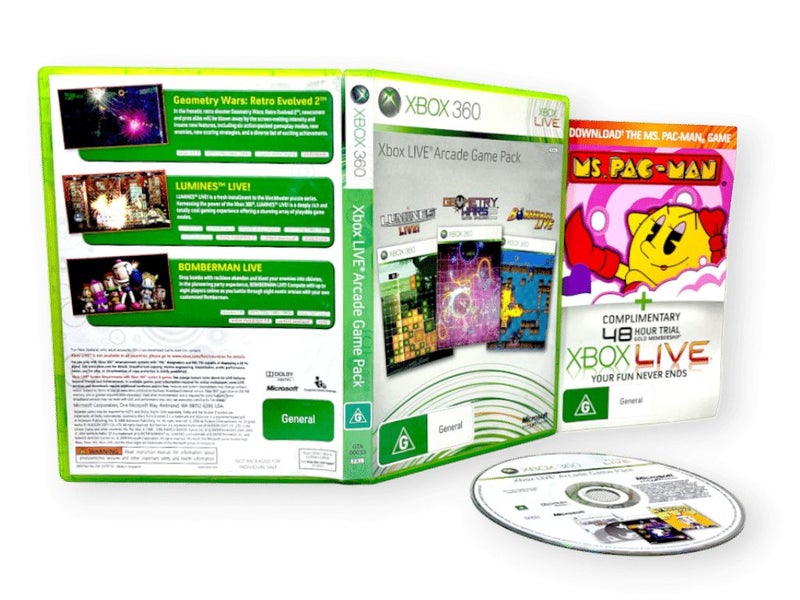 Xbox Live ARCADE GAME PACK Xbox 360 (Lumines + Bomberman + Geometry Wars) Carousel 2