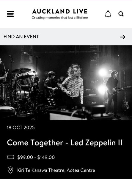Come Together plays Led Zeppelin Oct 18th Auckland Carousel 2