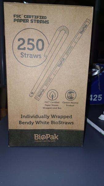 BioPak paper straws box Carousel 1