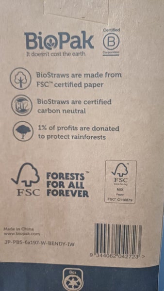 BioPak paper straws box Carousel 2