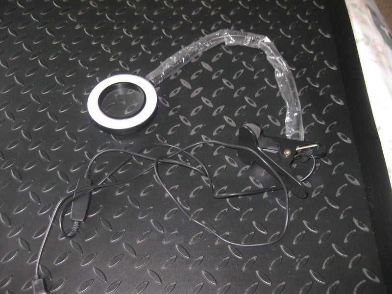 clip on flexible gooseneck magnifying glass, with light Carousel 2