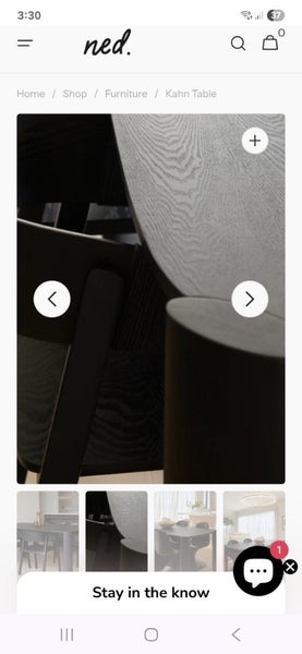 Beautifu Ned Collections black Ash dining table used for photo shoot64208335803138113