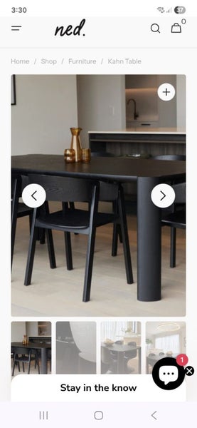 Beautifu Ned Collections black Ash dining table used for photo shoot64208335803138114