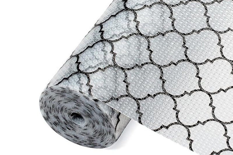 Thick Shelf Liner Kitchen Cabinet Waterproof Mat for Vanity Drawer -Black Carousel 1