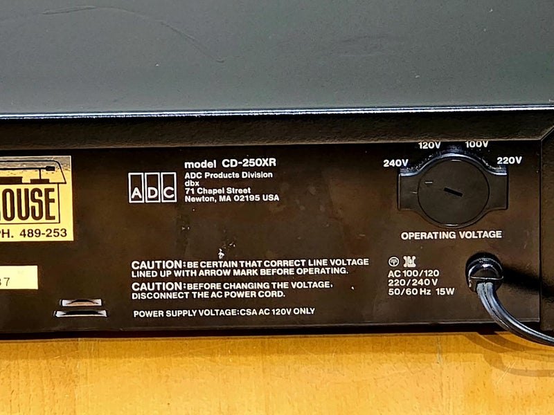 ADC CD 250XR Compact Disc Player – Made in USA – Mint Condition Price: $140 Carousel 8