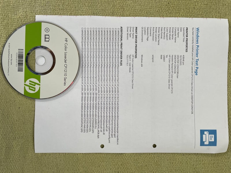 Printer HP CP1215 Carousel 2