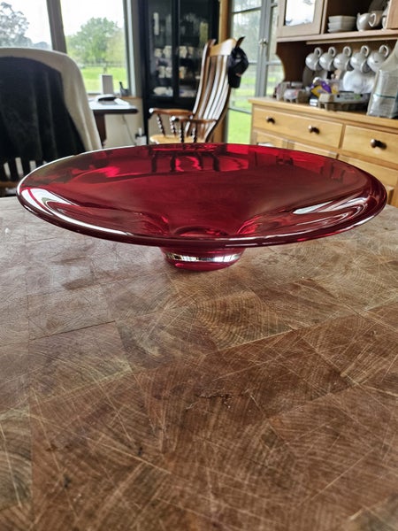 VINTAGE ZWIESEL ART GLASS BOWL Carousel 1