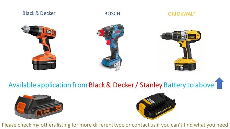 DeWALT Battery for Metabo Tools (converter/adapter) DW 2 MTB Carousel 2