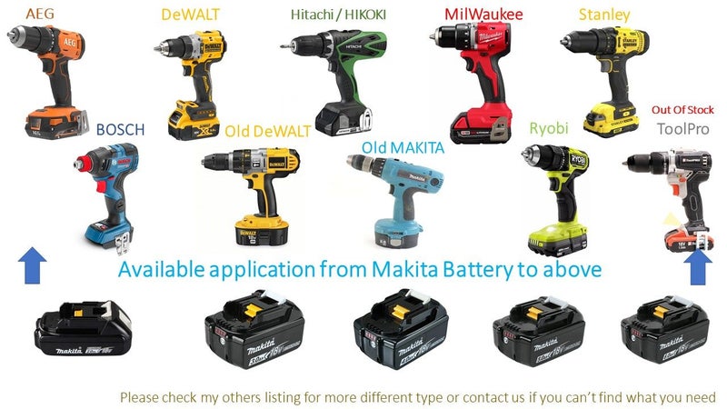 DeWALT Battery for Metabo Tools (converter/adapter) DW 2 MTB Carousel 7
