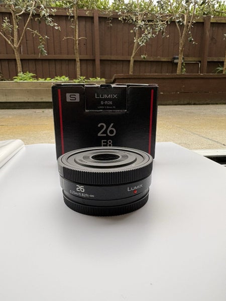 Panasonic Lumix S 26mm f/8 Full-Frame Pancake Lens | L-Mount | Like New, Boxed Carousel 1