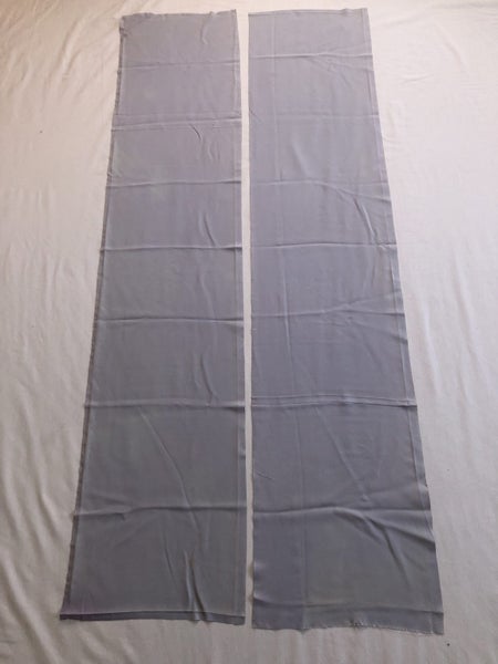 Vintage Japanese Lilac Purple Silk Fabric Pieces X2 Kimono Panels Carousel 1