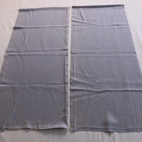 Vintage Japanese Lilac Purple Silk Fabric Pieces X2 Kimono Panels Carousel 12