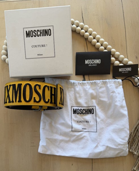 RARE MOSCHINO Leather Belt – Size 38 – New & 100% Authentic64616844828674113