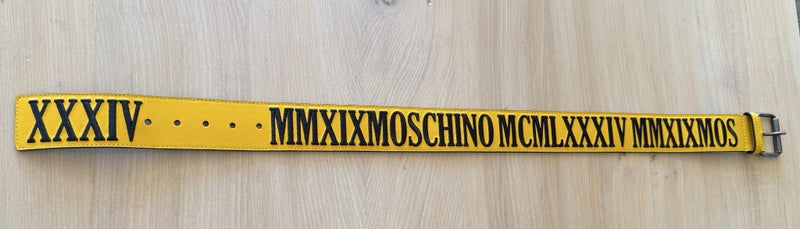 RARE MOSCHINO Leather Belt – Size 38 – New & 100% Authentic64616844828674110