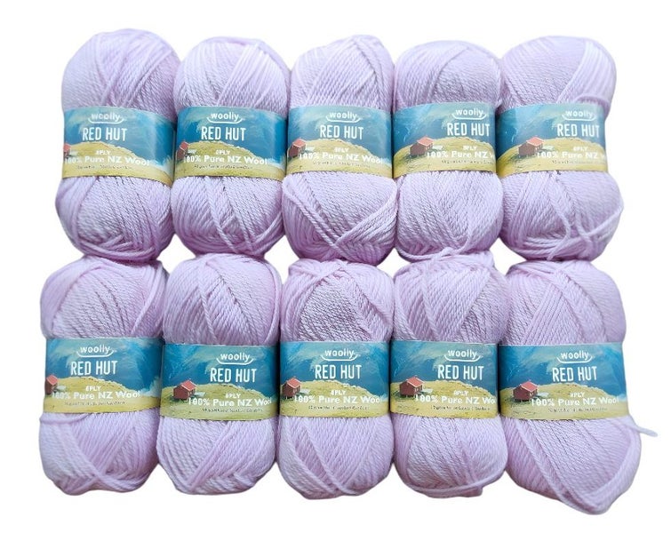 Woolly Red Hut 8ply Yarn 10 Pack ***$1 Reserve*** Carousel 1