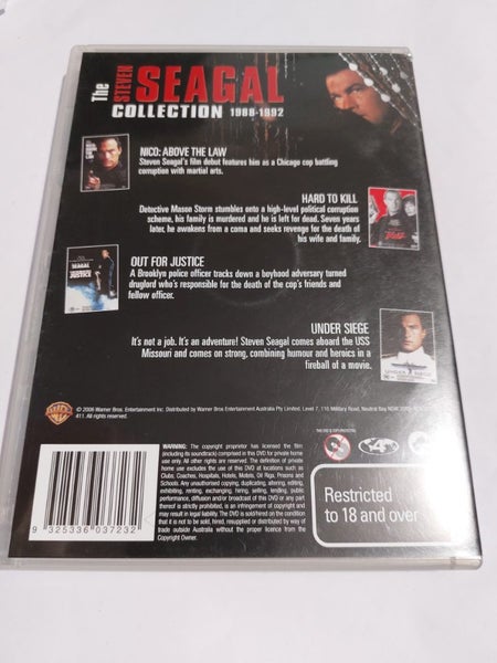 Steven Seagal 4 DVD Movie Collection 1988 - 1992 Region 4 Carousel 2