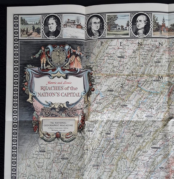 Vintage American map - Historic and Scenic Reaches of the Nation Carousel 2