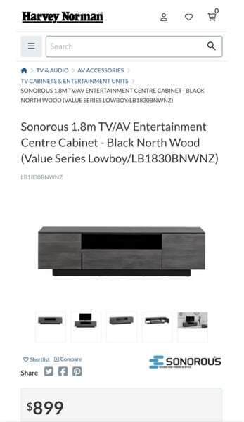 ~> Sonorous 1800mm (1.8m) TV Cabinet – As New Never Used Fully Assembled Carousel 3