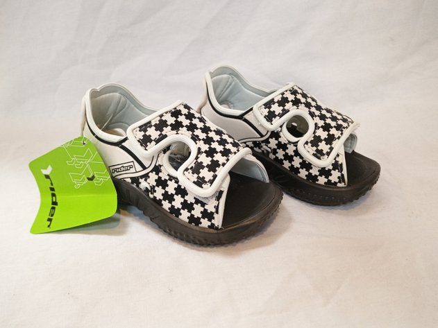 Rider Childrens Sandals Boy II Baby Grey/White Size USA 6 Carousel 1