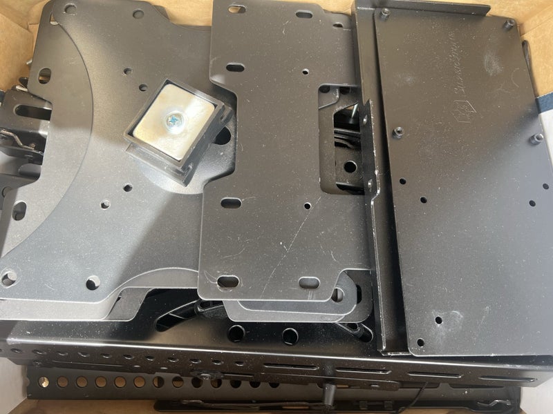 5 boxes of assorted Metal wall TV bracket mountings OVER $1000+ WORTH Carousel 2