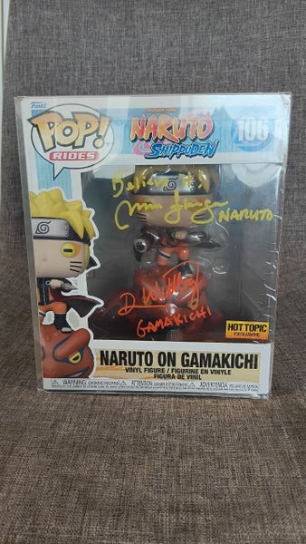 VERY RARE - SIGNED - Funko Pop! #106 Naruto on Gamakichi (Hot Topic Exclusive) Carousel 1