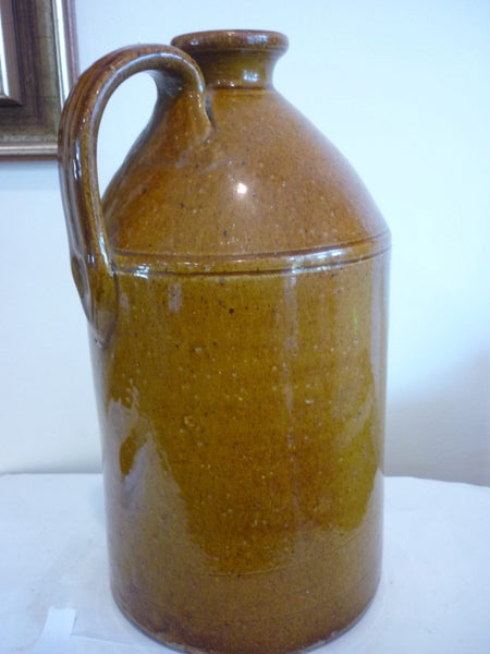 LUKE ADAMS .CHRISTCHURCH , STONEWARE JAR. 1 GALLON Carousel 7