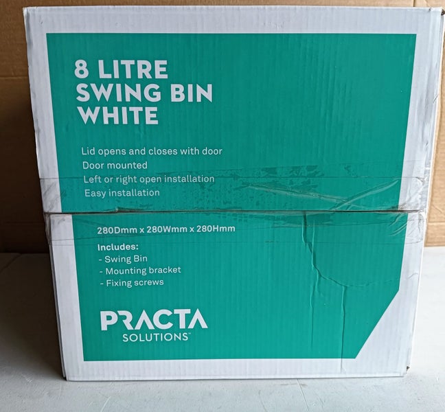 Practa 8L White Swing Bin Carousel 3