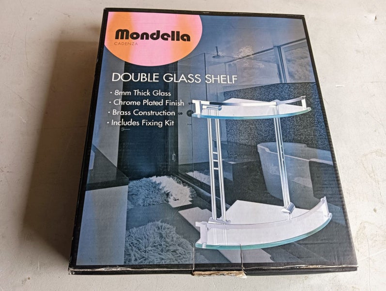 MONDELLO CADENZA DOUBLE GLASS SHELF Carousel 1