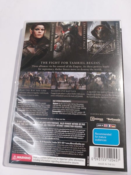 The Elder Scrolls Online PC MAC Game, 4 Discs DVD Carousel 2