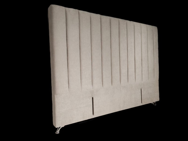 Victor Queen Headboard - Light Grey Warwick Fabric Carousel 1