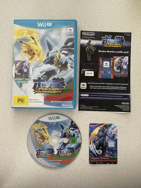 FREE SHIPPING. Pokken tournament (complete+manual)+ amiibo card Carousel 1