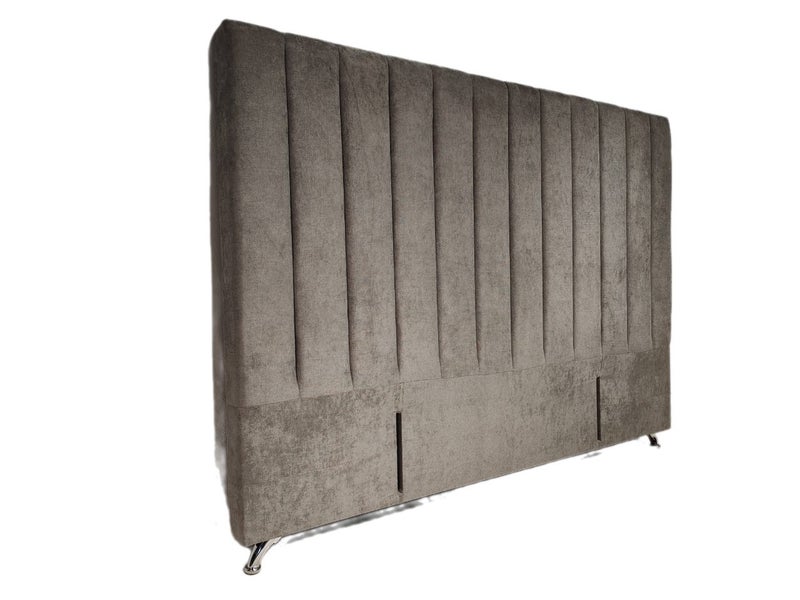Victor Queen Headboard - Dark Grey Warwick Fabric Carousel 1