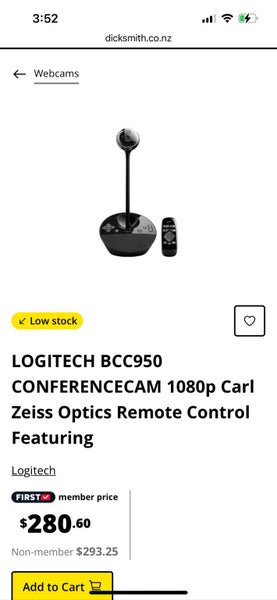 Logitech for business BCC950 Conference Camera Carousel 1