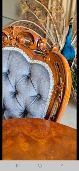 Burr Walnut Dining Table & Chair Set64019636076418114