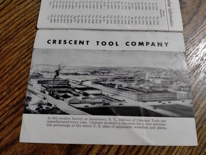 Vintage tool company brochure How to use hand tools Crescent Tool Company NY Carousel 2