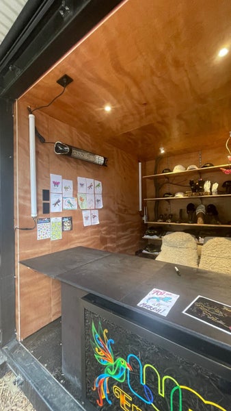 10ft Black shipping container - custom fitted64019743458049114