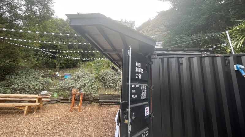 10ft Black shipping container - custom fitted64019743458049112