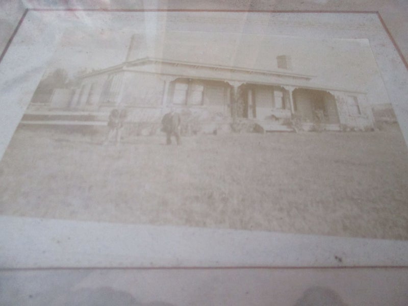 Very Old Photo of House in Old Wooden Frame Carousel 2