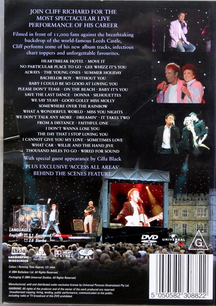 Cliff Richard Live Castles in the Air DVD Carousel 2